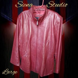 100% Leather Jacket Siena Studio. NWT